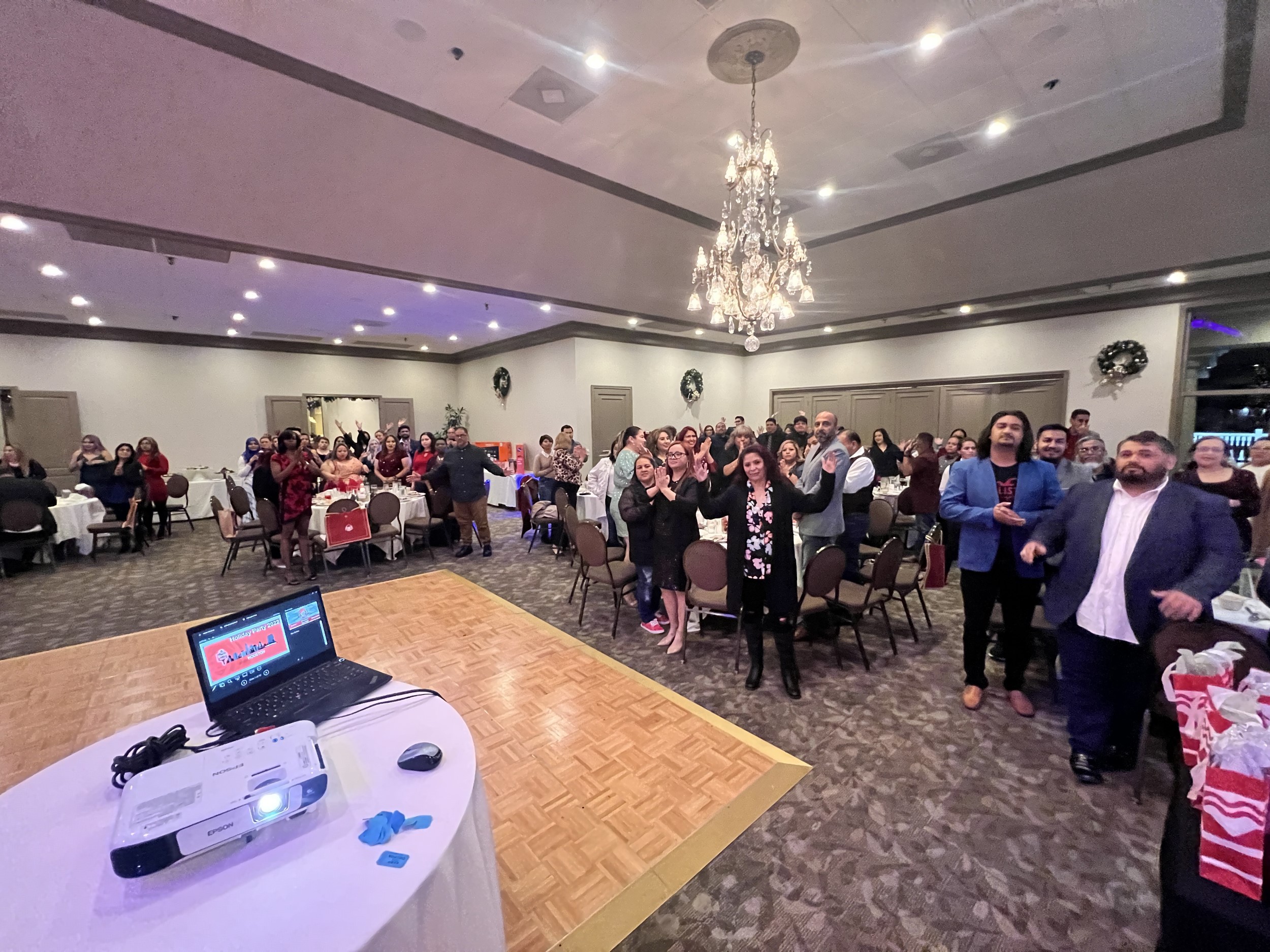 Standing Ovation at Haza Foods Party
