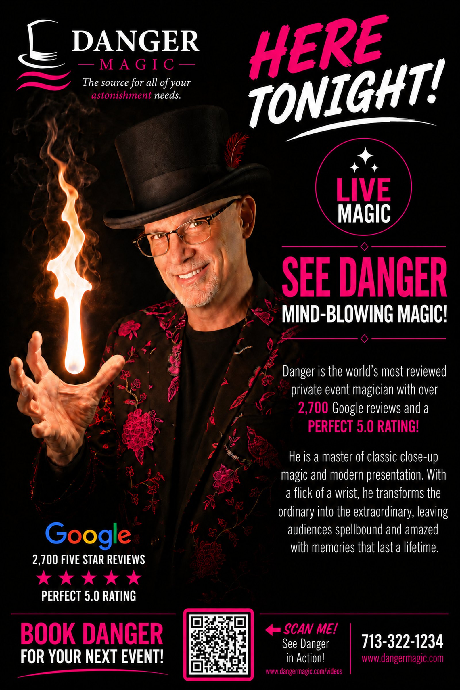 Danger Magic event poster